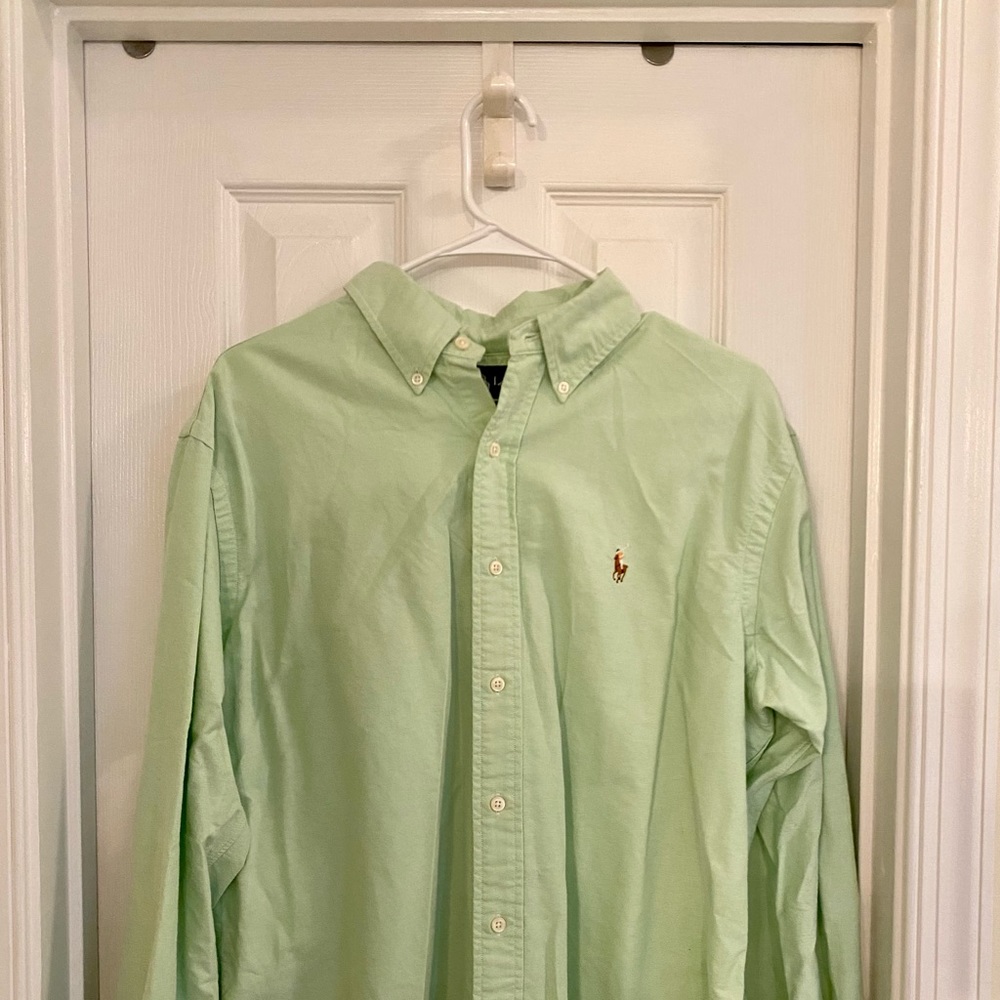 Ralph Lauren Green Button Down Shirt